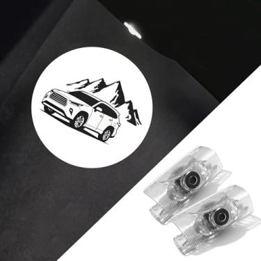 Imagem de Projetor de luzes de porta de carro para Toyota Highlander 2010-2025 acessórios de carro - Luzes LED Ghost Shadow Welcome