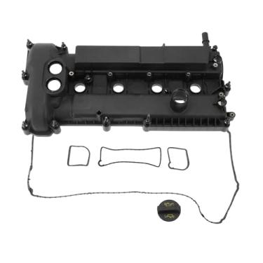 Imagem de A ABSOPRO Tampa de válvula do motor para Ford Focus 2.0L 2012-2014 Tampa de balancim de válvula com gaxeta, parafuso, tampa de óleo e vedação de tubo de vela de ignição Nº CM5Z6582AH Plástico 1