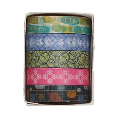 Imagem de Fita Washi Romântica Com Flores, 5 Rolos, Fita Decorativa DIY Fofa E F