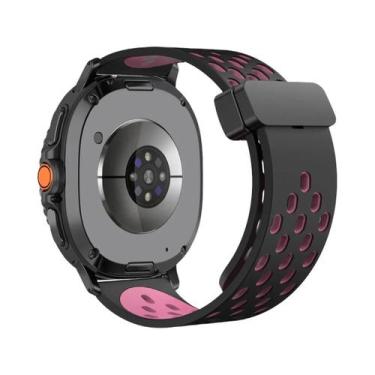 Imagem de Pulseira De Silicone Com Fivela Magnética D De 46mm 44mm 40mm Para Sam