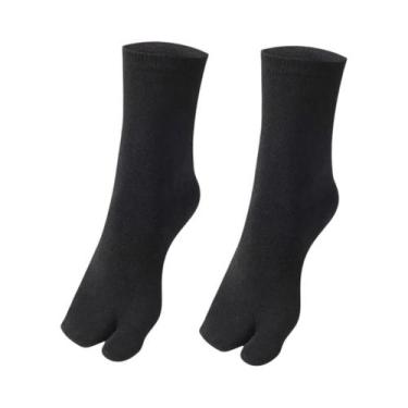 Imagem de Sandalhas De Algodão Respirável Unissex, Chinelo De Dois Dedos, Meias 