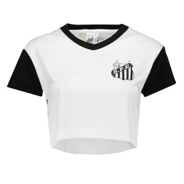 Imagem de CAMISETA CROPPED BRAZILINE SANTOS MOVIMENTAR FEMININA - BRANCO GG-Feminino