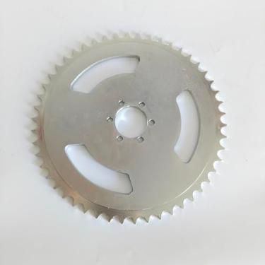 Imagem de Roda dentada de 50 dentes de alto desempenho com 6 furos para roda magnética 415/415h corrente 4 tempos bicicleta motorizada a gás