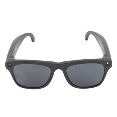 Imagem de ASHATA Óculos Inteligentes, Assistente de Som Ai Com Câmera 4K e Tradução Em Tempo Real, Transcrição de Voz de óculos Bluetooth 5.4, para Uso Em Casa Ao Ar Livre (Preto)