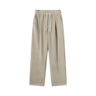 Imagem de Calças De Moletom Masculinas De Inverno Grossas E Quentes, Moda Corean