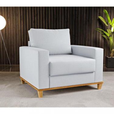 Imagem de Poltrona Linho Viena Viero, Gelo