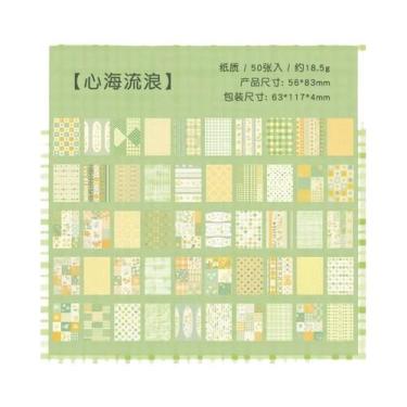 Imagem de Papel De Nota Vintage Não Adesivo 50pcs Material Para Artesanato Para 