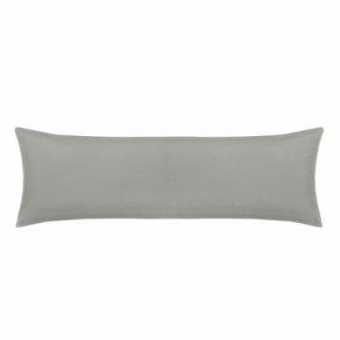 Imagem de Fronha Super Body Pillow Toque Acetinado - Cinza 50cm x 1,45m