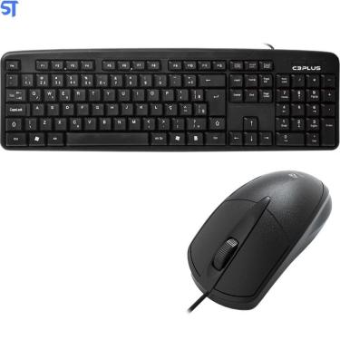 Imagem de Kit Teclado E Mouse Usb Padrão Kb-11Bkv2/ Ms-31Bk C3Plus