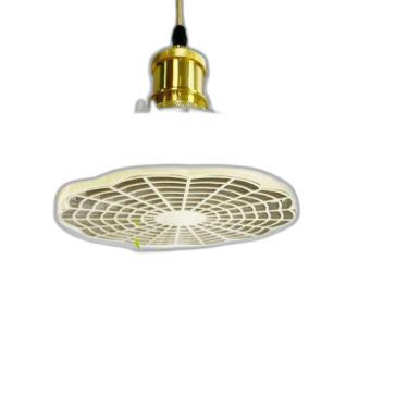 Imagem de Luminária Led Com Ventilador Integrado Teto E27 Controle