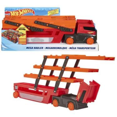 Imagem de Caminhão Hot Wheels City Mega Red Hauler Mattel Mega Transporter para 