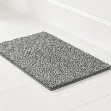 Imagem de Tapete Super Soft de Banheiro Antiderrapante em Microfibra (Cinza)