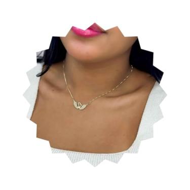 Imagem de Colar Casal De Cisne Cravejado Folheado A Ouro 18k