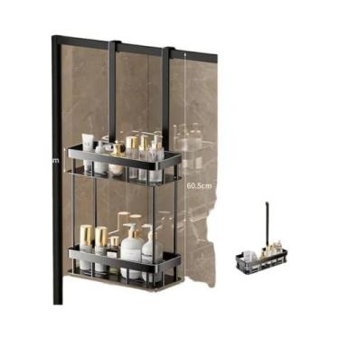 Imagem de Prateleira Suspensa De Metal Para Banheiro, Suporte De Armazenamento D