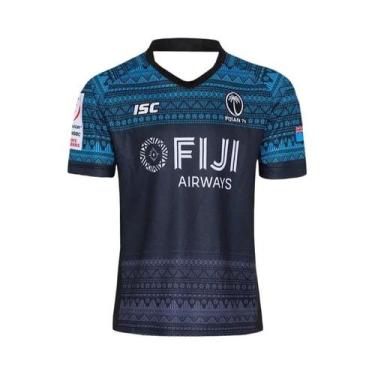 Imagem de Camisa De Rugby Fiji Masculina Tamanho Grande 2025 Respirável De Secag