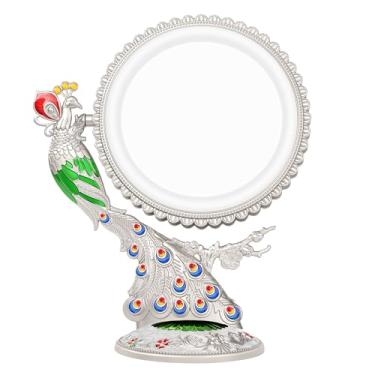 Imagem de Espelho de maquiagem com luzes e ampliação 1X/7X, espelho de maquiagem estilo barroco feito à mão Phoenix - presentes para mulheres, presentes de aniversário para mulheres, mãe dela, decoração de casa