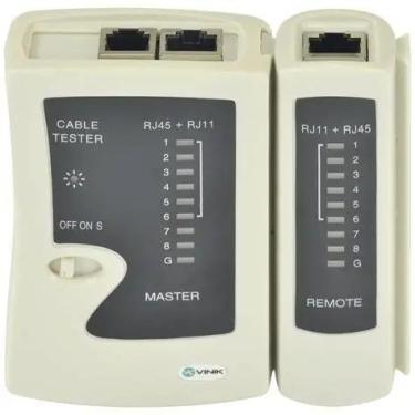 Imagem de Testador de Cabo de Rede e Telefone - RJ45 e RJ11 - Bomvink