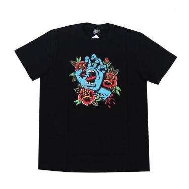 Imagem de Camiseta Santa Cruz Screaming Hand Flash Front - Preto-Masculino