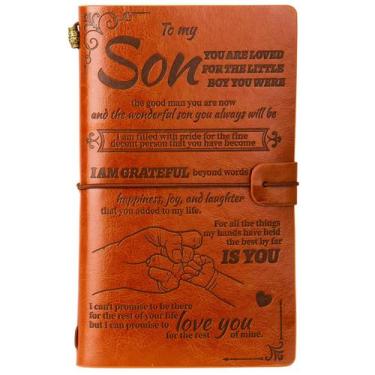 Imagem de Diário JANARARY: Cartas para meu filho, meninos, couro, 140 páginas