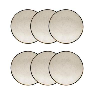 Imagem de Conjunto 6 Pratos Fundos 20,5cm Brisa Cerâmica Oxford