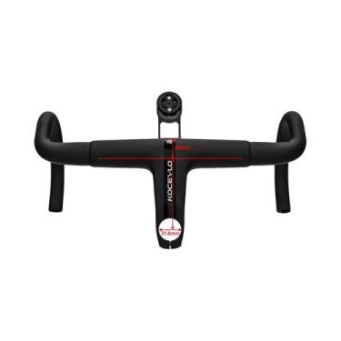 Imagem de Guidão De Bicicleta De Estrada Em Carbono 31.8mm Com Stem Integrado 38
