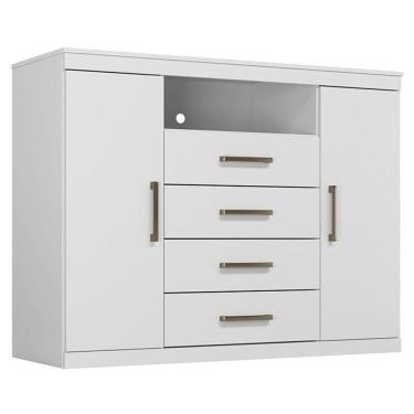 Imagem de Comoda Havana Master Branco Brilho - Santos Andirá