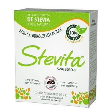 Imagem de Adoçante Stevita Pó 50 Envelopes 0,8g