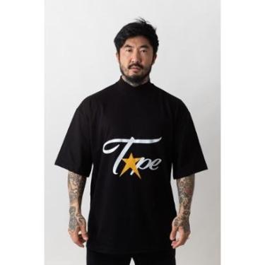 Imagem de Camiseta Oversized Gola Alta Superstarr Preto-Unissex