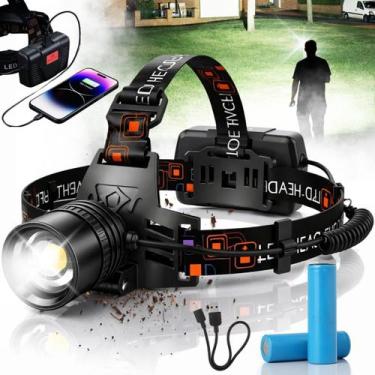 Imagem de Lanterna De Cabeça Led Recarregável Zoom Para Exploração - HEADBLAZE
