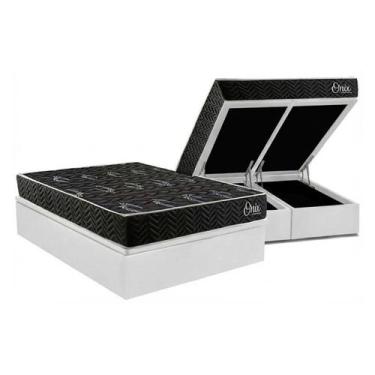 Imagem de Cama Box Baú Queen + Colchão Ortopédico Kappesberg D28 Anatômico Onix 