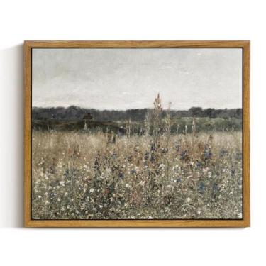 Imagem de Arte de parede em Simsea Vintage Wildflower Field 23x28 cm - InSimSea