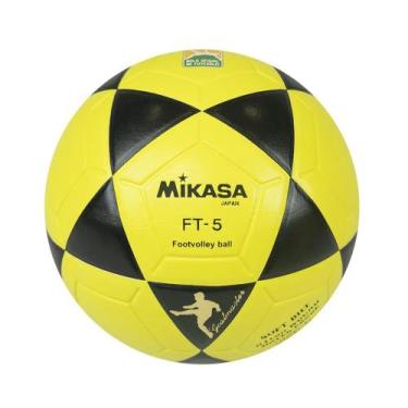 Imagem de Bola de Futevôlei FT-5 Mikasa Amarela/Preta, Amarelo