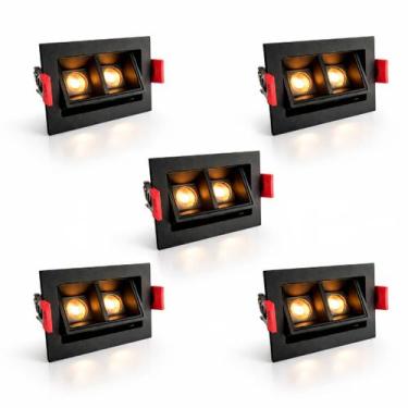 Imagem de 5 Mini Spot Foco Móvel Downlight Embutir Led Pontual Luz10 - Luz10kit5