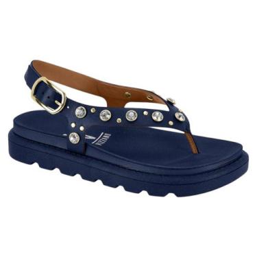 Imagem de Sandália Vizzano Papete Flatform Dedo Feminino, Preto, 38