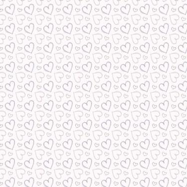 Imagem de Papel Parede Corações Em Linhas Laranja E Lilás Autocolante