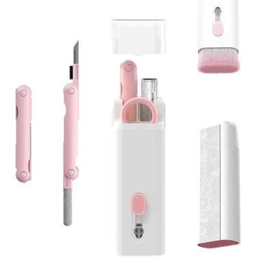 Imagem de Kit Escova 7 em 1 Para Limpeza de Teclado, Fones, Celular e Eletrônico