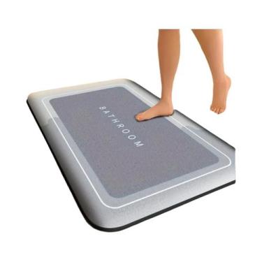 Imagem de Tapete De Banho De Flanela Antiderrapante E Absorvente, Espesso, Para 