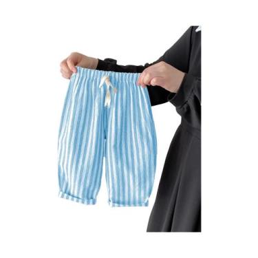 Imagem de Calças Vintage De Linho E Algodão Para Meninos Com Design De Cintura E