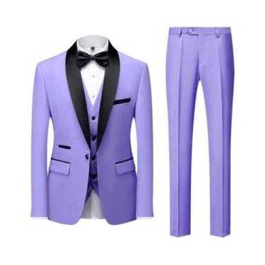 Imagem de Terno Masculino Casual De Negócios Para Casamento E Festa, Tamanhos M-