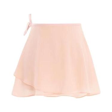Imagem de Saia De Ballet Chiffon Curta Para Mulheres Adultas Com Amarração Em Re