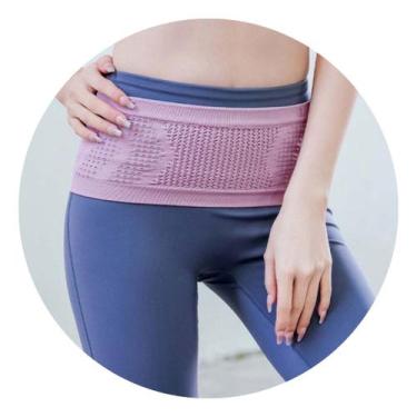 Imagem de Bolsa Cintura Corrida Invisível Academia Esporte Rosa G - - anjo da ma