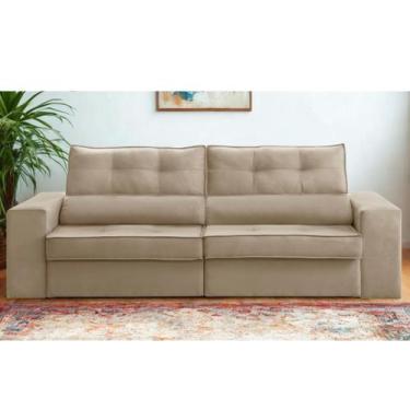 Imagem de Sofá Retrátil e Reclinável 3 lugares 2,30m com Molas Milão Suede Mirra