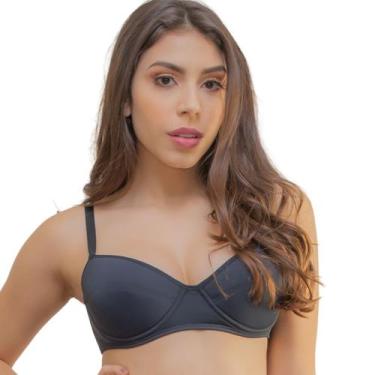 Imagem de Sutiã Soutien Sutian Ameicano Com Bojo E Aro Reforçado Lingerie Alças 