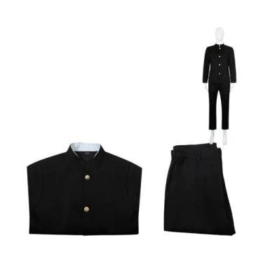 Imagem de Fantasia Cosplay Unissex Ken Takakura Okarun Dandadan, Uniforme Preto 