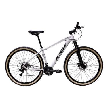 Imagem de Bicicleta Aro 29 Ksw 21 Marchas Cambio Shimano Freio A Disco, Branco, 