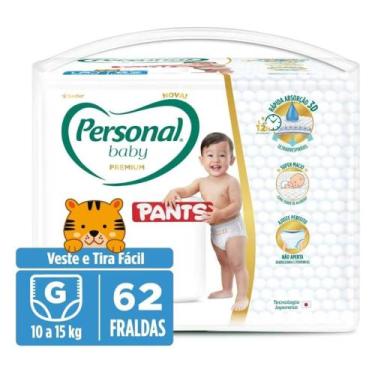 Imagem de Fraldas Personal Baby Premium Pants HIPER 1 Pacote Tamanho G com 62 Un