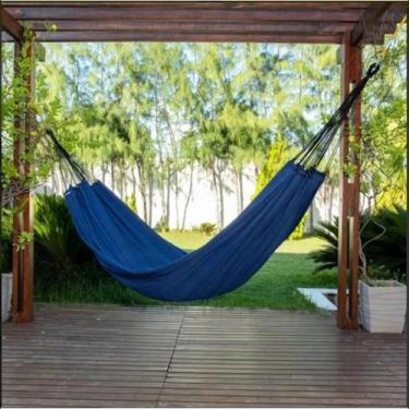 Imagem de Rede de Dormir Jeans Life Azul com Preto - Basic