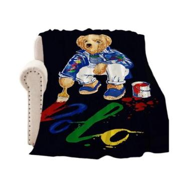 Imagem de Cobertor De Pelúcia B-Bears Fofo, Tapete Quente Para Sofá, Ideal Para 