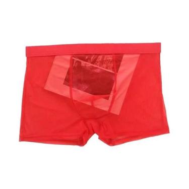 Imagem de Boxers Transparentes Masculinos De Cintura Baixa, Lingerie Sexy E Inti