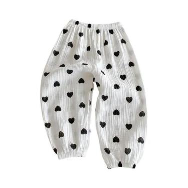 Imagem de Calças Florais Para Meninas, Calças Anti-mosquito, Verão, Crianças, Ca